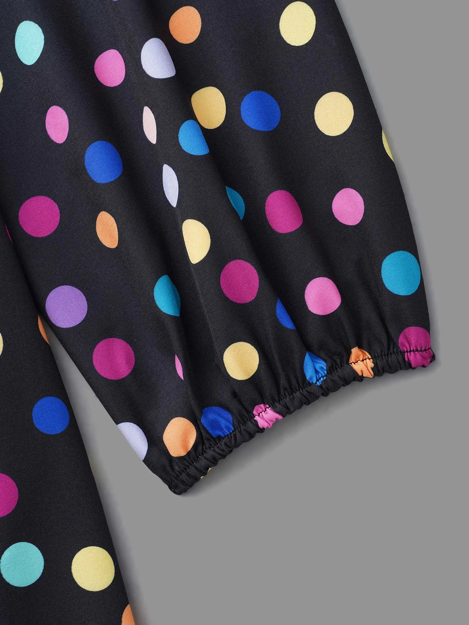 Multi-Color Polka Dot Stretchy-Waist Dress sold by Bloomchic product image thumbnail 5
