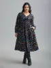 Multi-Color Polka Dot Stretchy-Waist Dress sold by Bloomchic