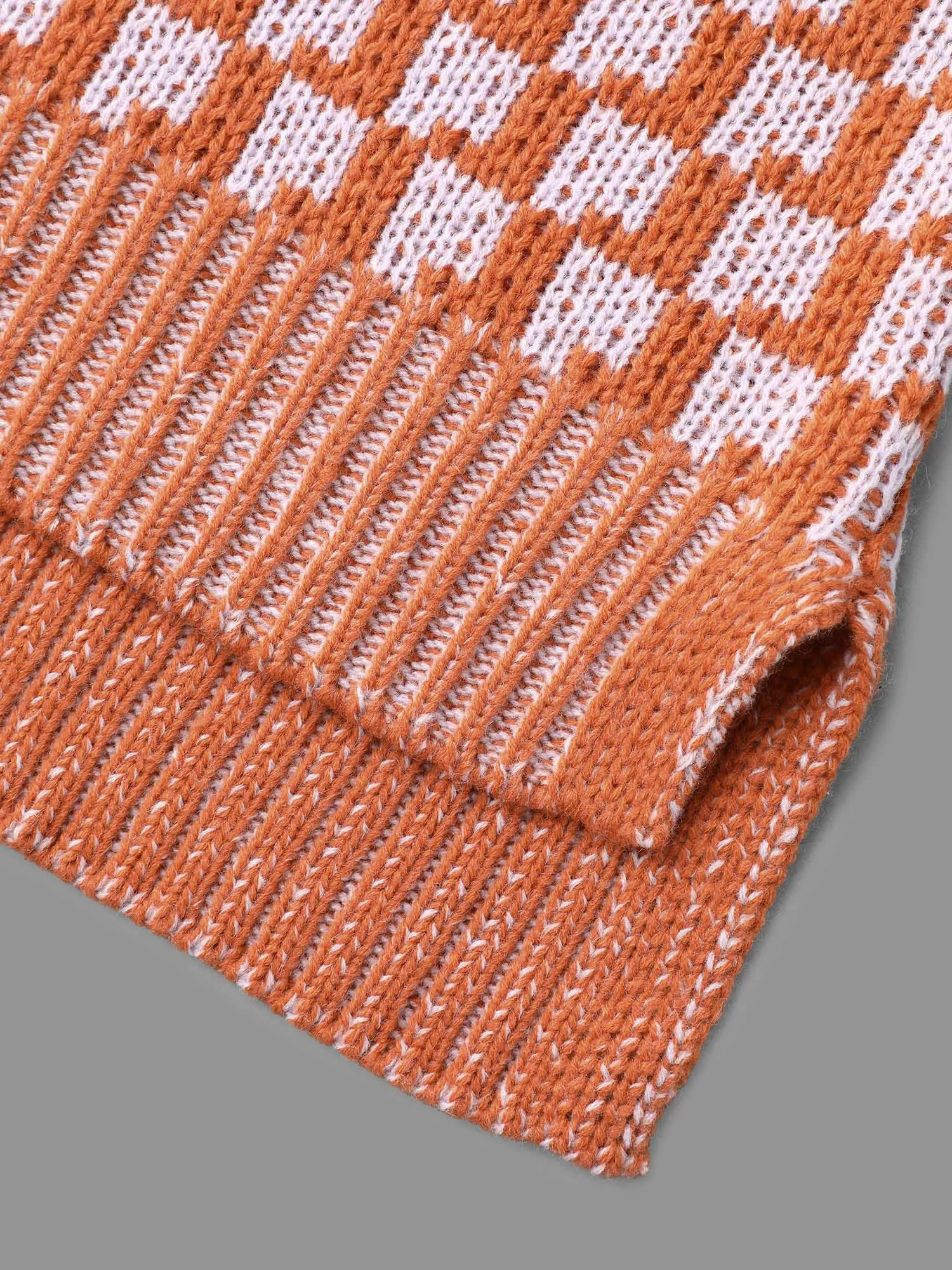 Textured Color Contrast Side-Slit Pullover sold by Bloomchic product image thumbnail 5