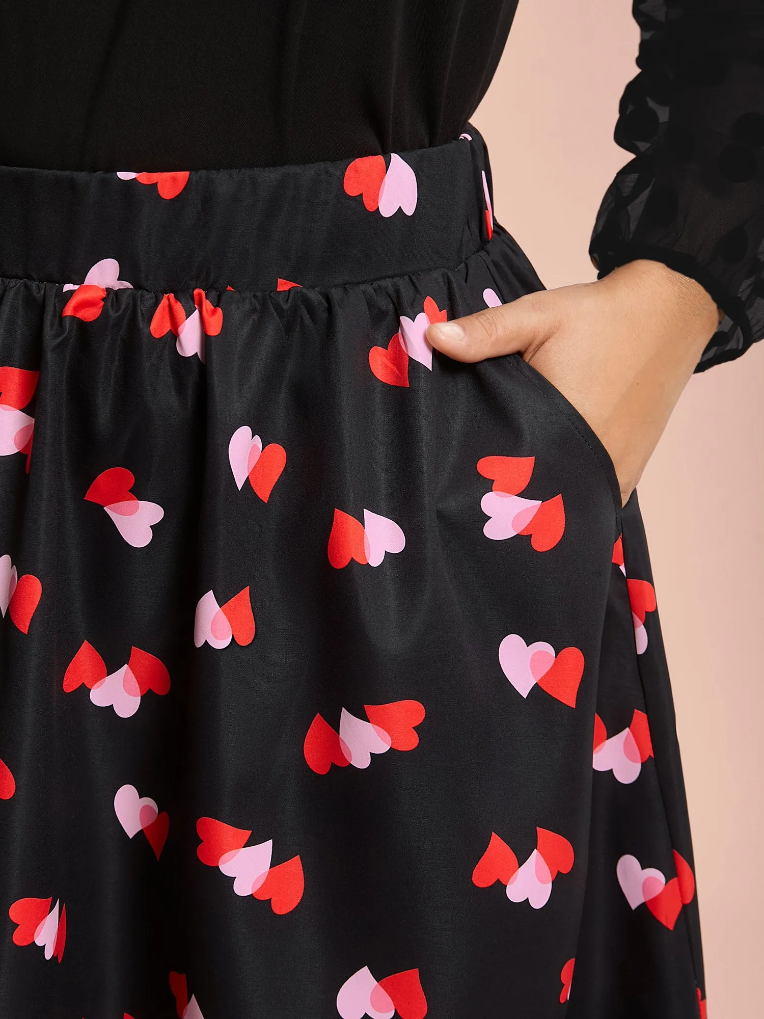 Romantic Flair Pocket Pleated Skirt sold by Bloomchic product image thumbnail 3