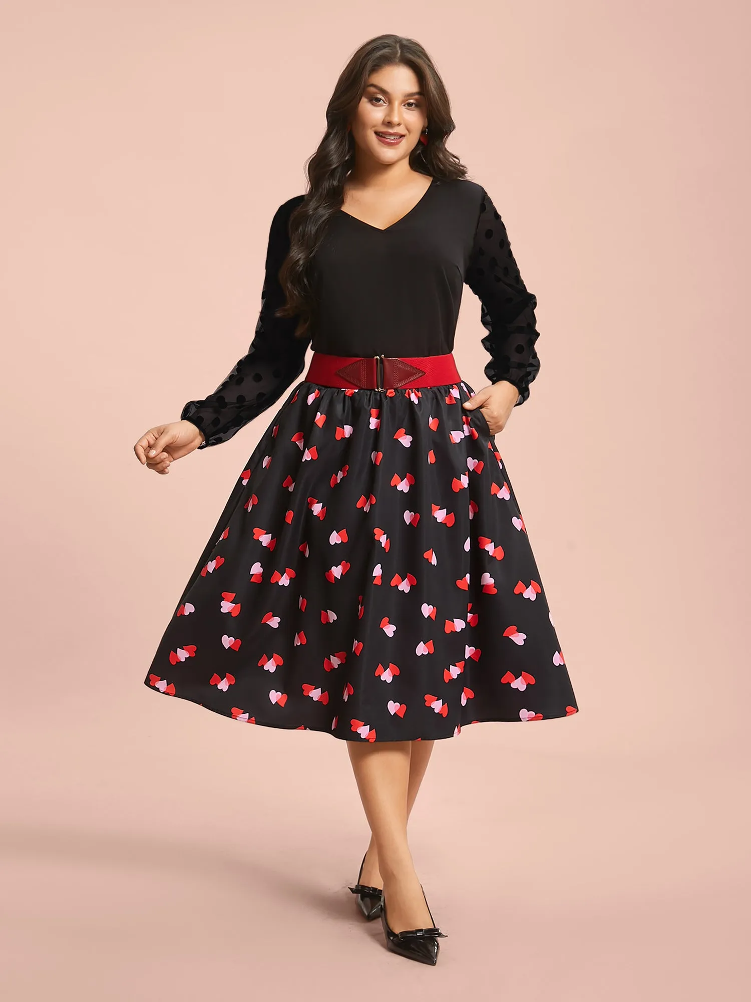 Romantic Flair Pocket Pleated Skirt sold by Bloomchic product image thumbnail 2