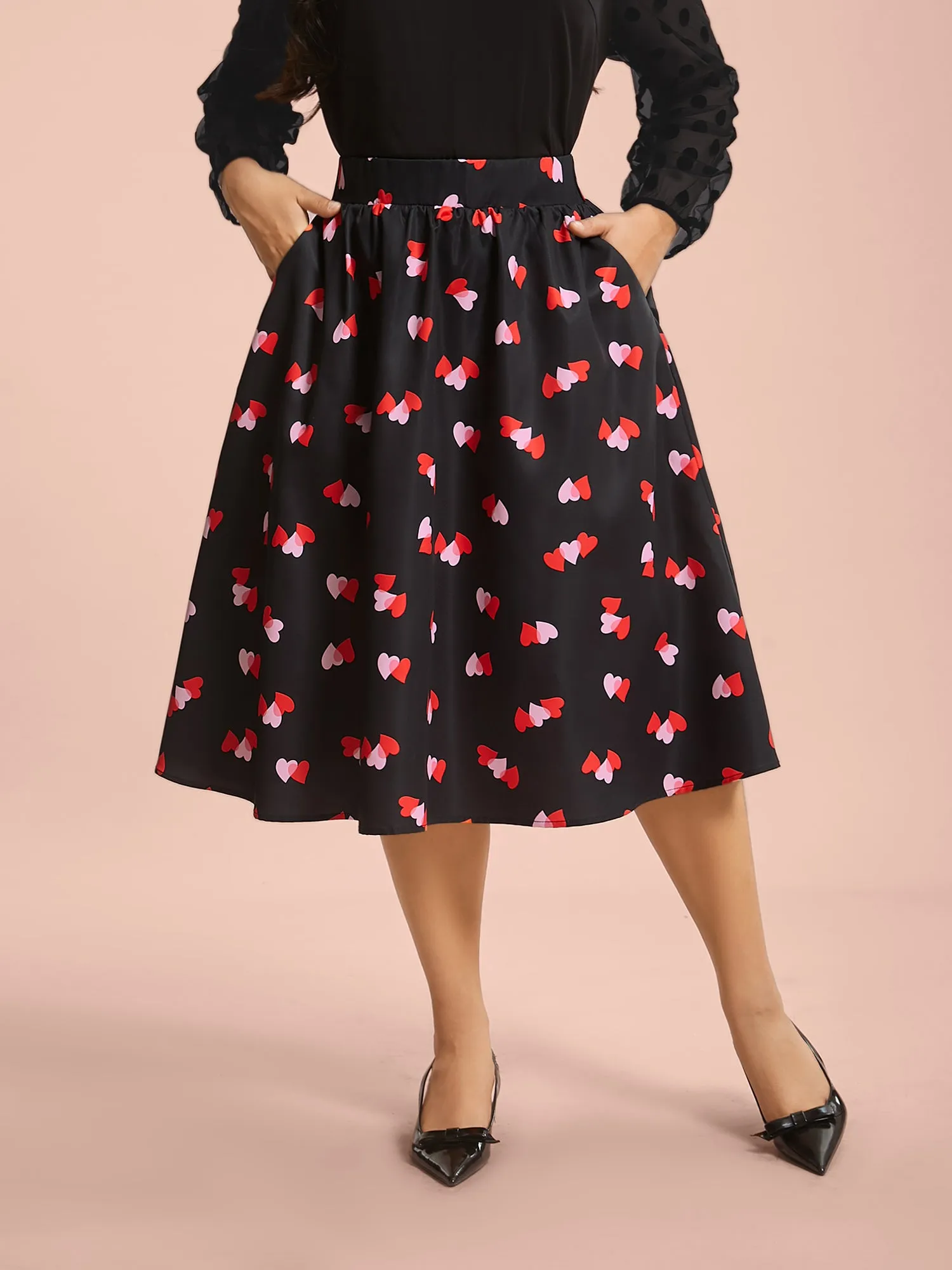 Romantic Flair Pocket Pleated Skirt sold by Bloomchic product image thumbnail 4