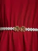 Metallic Floral Buckle Beaded Belt sold by Bloomchic