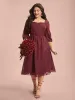 Floral Frill Trim Stretchy-Waist Sheer Midi Dress sold by Bloomchic