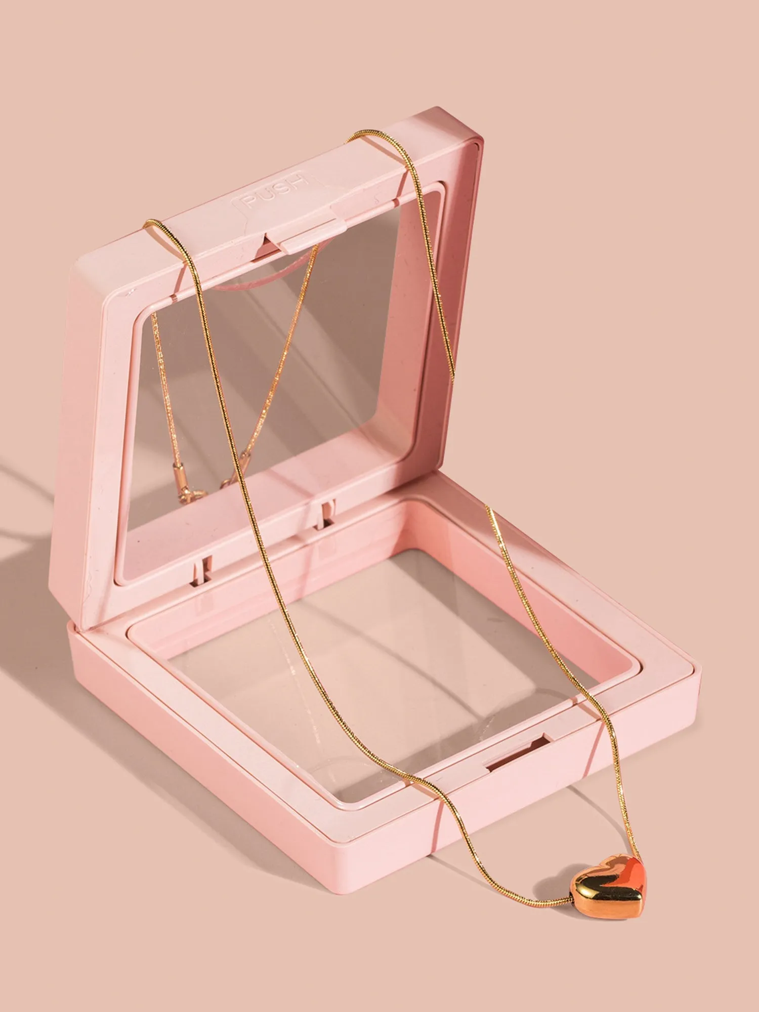 Gold-Tone Heart Necklace sold by Bloomchic product image thumbnail 2