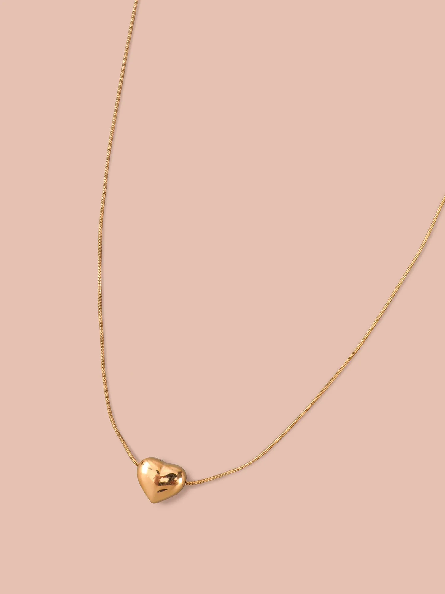Gold-Tone Heart Necklace sold by Bloomchic product image thumbnail 5
