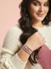 Layered Natural Stone Beaded Hinge Bracelet sold by Bloomchic