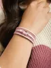Layered Natural Stone Beaded Hinge Bracelet sold by Bloomchic