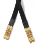 Metal Buckle Detail Patchwork Crocodile Embossed Belt sold by Bloomchic