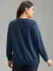 Love Embroidered Patch Crew Neck Sweatshirt sold by Bloomchic