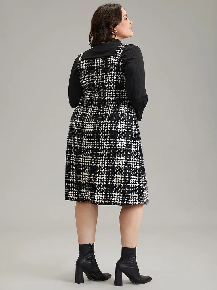 Corduroy Plaid Pocket Cami Dress sold by Bloomchic product image thumbnail 2