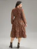 Ditsy Floral Shirred Flutter Layered Hem Dress sold by Bloomchic