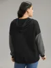Rib Knit Patchwork Ditsy Floral Ties Sweatshirt sold by Bloomchic
