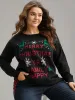 Supersoft Essentials Christmas Elk Letter Crew Neck Pullover sold by Bloomchic