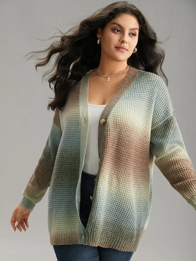 Ombre Heather Button Fly Cardigan sold by Bloomchic product image thumbnail 4