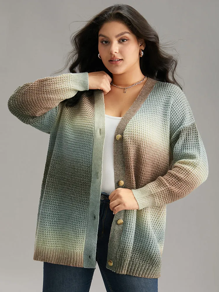 Ombre Heather Button Fly Cardigan sold by Bloomchic product image thumbnail 5
