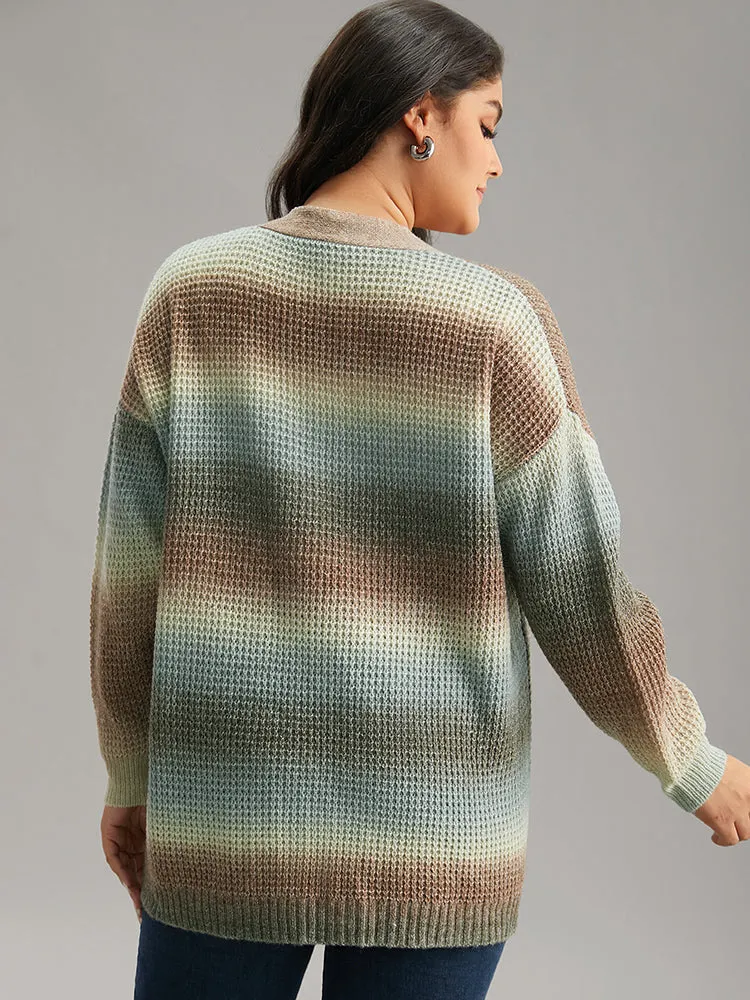 Ombre Heather Button Fly Cardigan sold by Bloomchic product image thumbnail 2