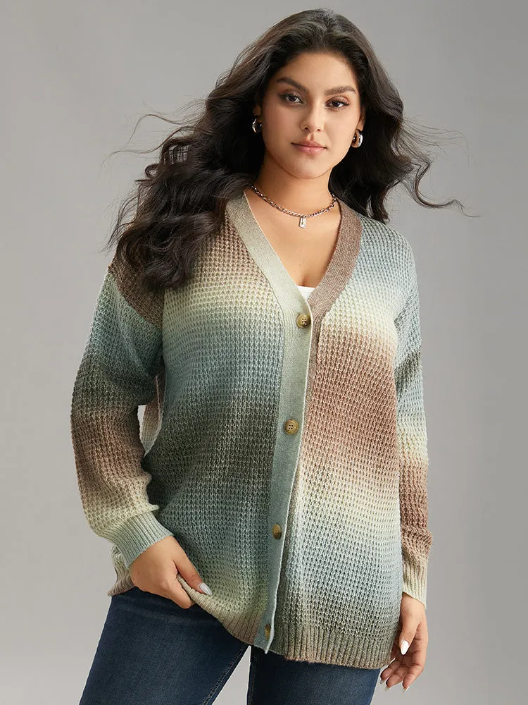 Ombre Heather Button Fly Cardigan sold by Bloomchic product image thumbnail 3