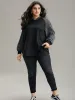 Rib Knit Cable Knit Patchwork Hooded Sweatshirt sold by Bloomchic