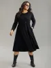 Supersoft Essentials Solid Button Detail Dress sold by Bloomchic