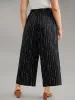 Polka Dot Striped Ties Wide Leg Pants sold by Bloomchic