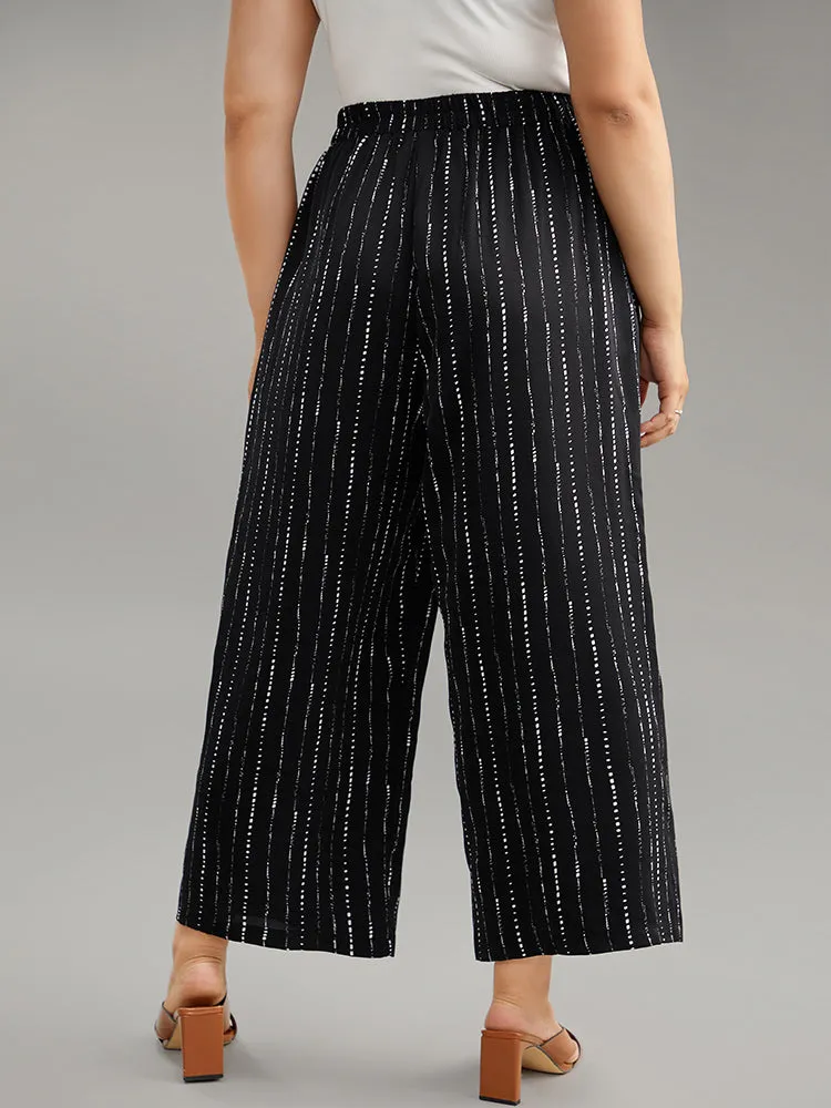 Polka Dot Striped Ties Wide Leg Pants sold by Bloomchic product image thumbnail 2