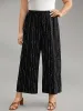 Polka Dot Striped Ties Wide Leg Pants sold by Bloomchic