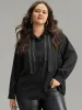 Twill Rhinestone Contrast Webbing Button Through Blouse sold by Bloomchic