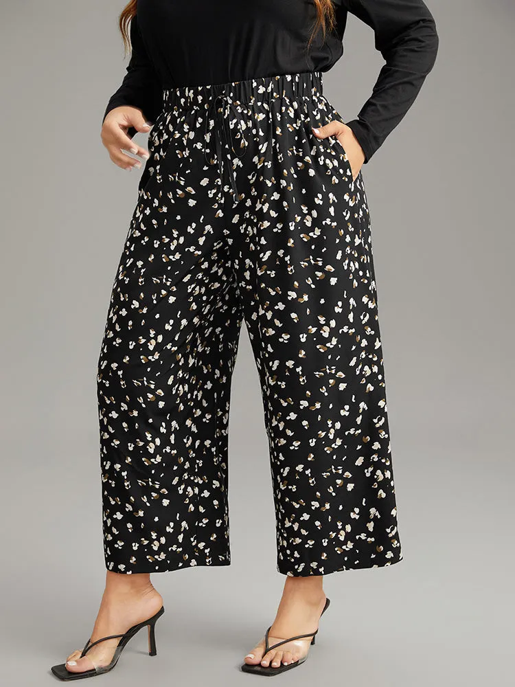 Ditsy Floral Elastic Waist Ties Pants sold by Bloomchic product image thumbnail 3