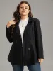 Lapel Collar Double Breasted Blazer sold by Bloomchic