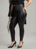 PU Wideband Waist Skinny Leggings sold by Bloomchic
