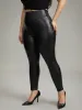 PU Wideband Waist Skinny Leggings sold by Bloomchic