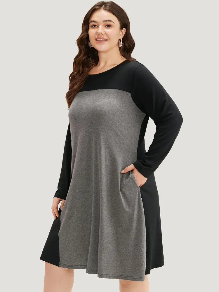 Supersoft Essentials Two Tone Pocket Dress sold by Bloomchic
