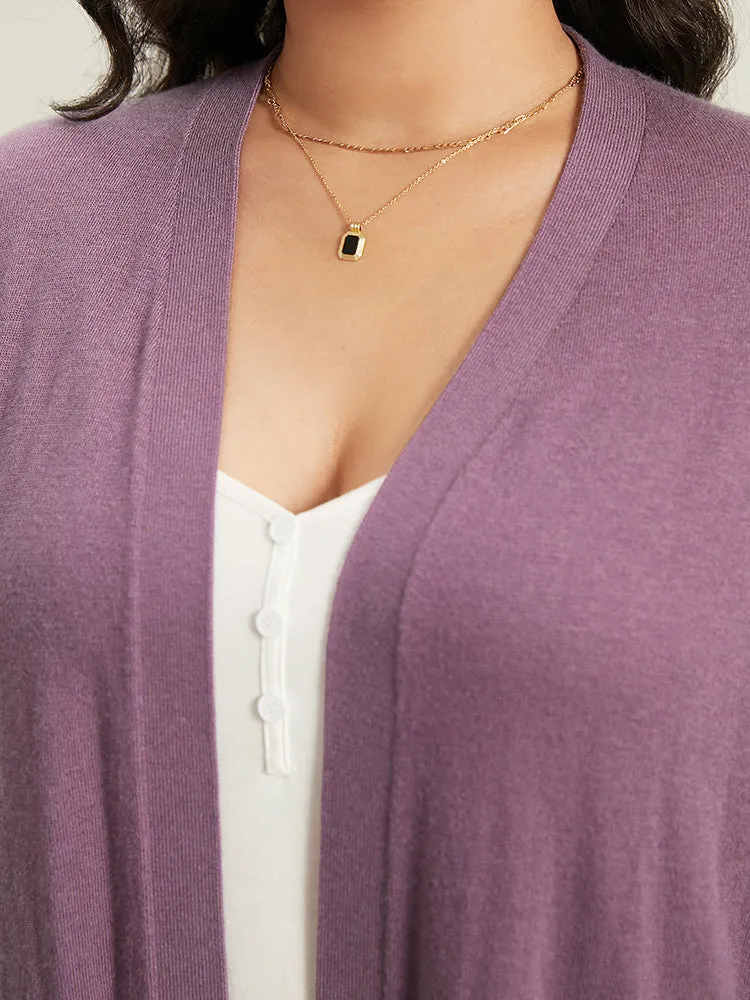 Supersoft Essentials Split Hem Open Front Cardigan sold by Bloomchic product image thumbnail 5