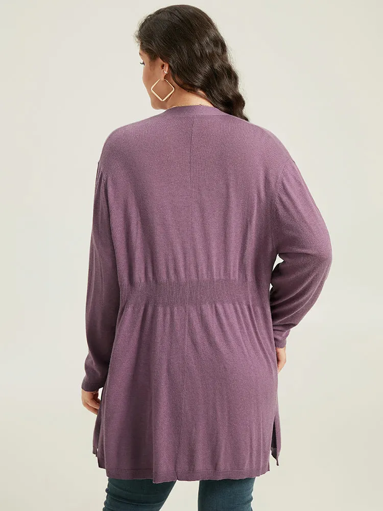 Supersoft Essentials Split Hem Open Front Cardigan sold by Bloomchic product image thumbnail 2