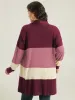 Supersoft Essentials Colorblock Contrast Cardigan sold by Bloomchic