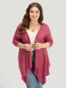 Supersoft Essentials Drape Asymmetrical Neck Cardigan sold by Bloomchic
