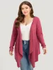 Supersoft Essentials Drape Asymmetrical Neck Cardigan sold by Bloomchic