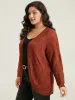 Geometric Hollow Out Open Front Cardigan sold by Bloomchic