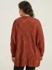 Geometric Hollow Out Open Front Cardigan sold by Bloomchic