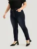 Contrast Trim Stitch Dark Wash Jeans sold by Bloomchic