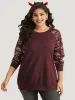 Halloween Skull Print Crew Neck Raglan Sleeve Sweatshirt sold by Bloomchic