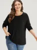 Supersoft Essentials Plain Batwing Sleeve Crew Neck T-shirt sold by Bloomchic