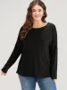 Supersoft Essentials Plain Batwing Sleeve Crew Neck T-shirt sold by Bloomchic