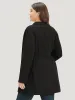 Solid Belted Button Detail Zipper Pocket Coat sold by Bloomchic