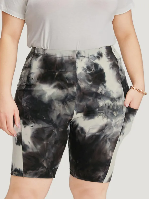 Tie Dye High Rise Pocket Skinny Leggings sold by Bloomchic