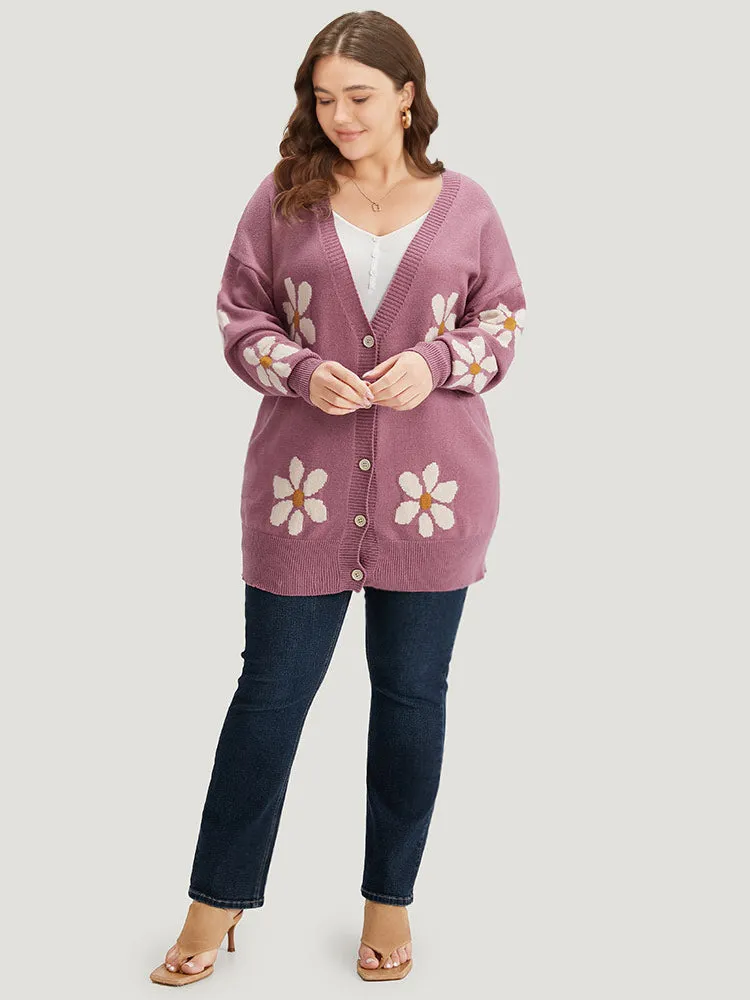 Supersoft Essentials Floral Button Fly Cardigan sold by Bloomchic product image thumbnail 5