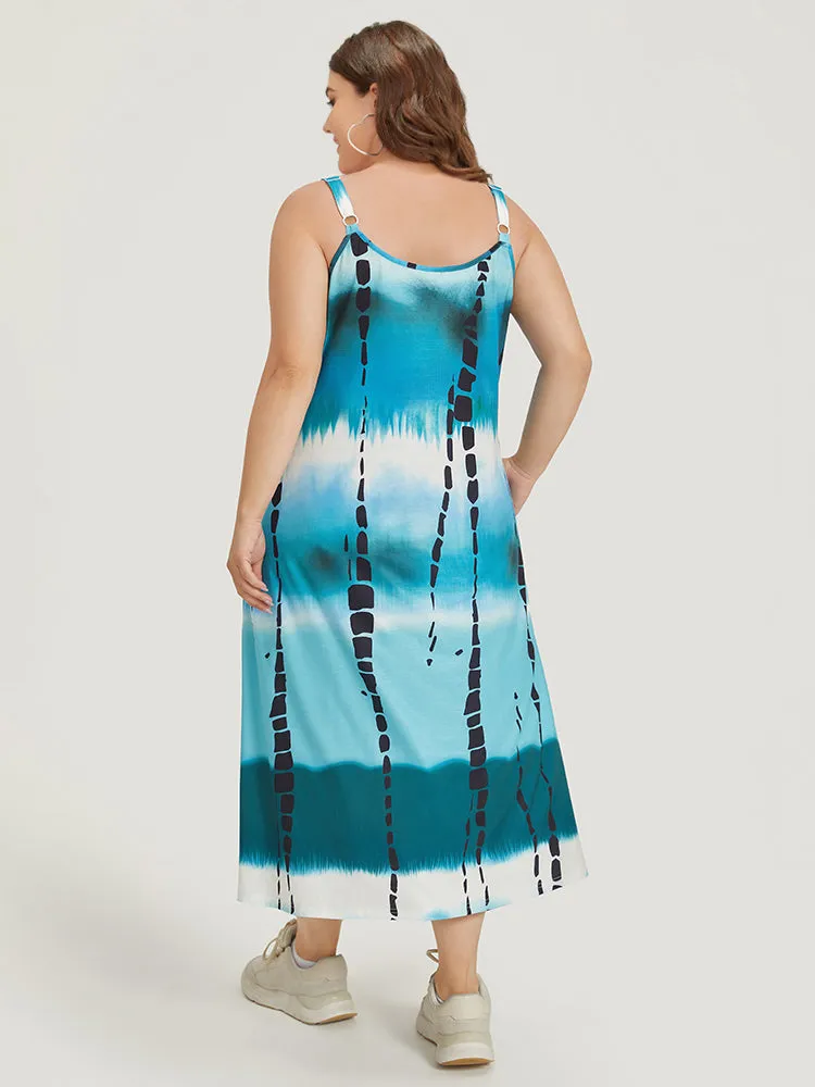 Ombre Tie Dye Pocket Cami Dress sold by Bloomchic product image thumbnail 4