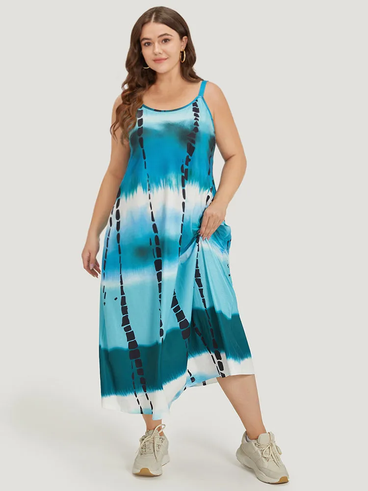Ombre Tie Dye Pocket Cami Dress sold by Bloomchic
