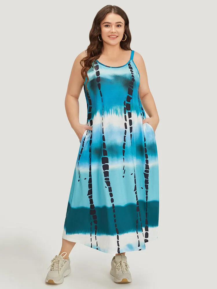 Ombre Tie Dye Pocket Cami Dress sold by Bloomchic product image thumbnail 2
